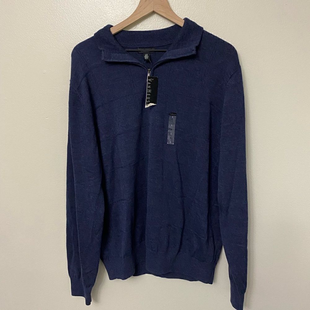 Van Heusen Men’s Fundamental 1/4 Zip Sweater
